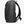 Black waterproof travel backpack side view with padded panels and carrying handle