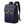 Navy waterproof commuter backpack with front buckle pocket and padded shoulder straps
