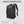 Black waterproof travel backpack with front compartment, top handle, and adjustable straps