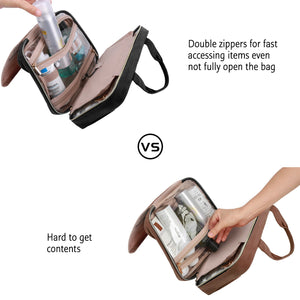 BAGSMART Lightweight Waterproof Cosmetic and Toiletries Bag