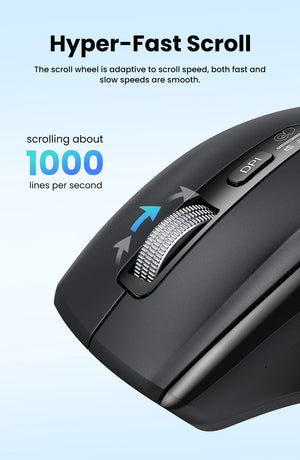 UGREEN M751 Hyper-Fast Scroll Ergonomic Bluetooth Wireless Mouse