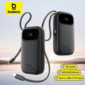 BASEUS QPow3 Digital Display Power Bank with Built-In Cable