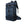 Blue waterproof hiking backpack with front pockets and adjustable shoulder straps