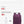 Purple lightweight backpack, shown with weight comparison to a water bottle