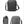 Black compact waterproof messenger bag with front pocket and adjustable shoulder strap