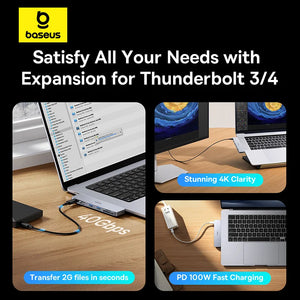 BASEUS UltraJoy Series 6in1 USB Hub for MacBook Series