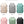 Assorted color options of BANGE travel backpack: beige, gray, light blue, pink, green, black