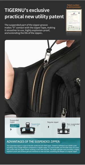 TIGERNU S8906 Lightweight Waterproof Cross Body and Messenger Bag