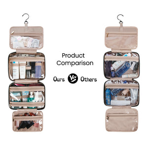 BAGSMART Lightweight Waterproof Cosmetic and Toiletries Bag