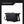 Black crossbody bag from side angle with flap closure and adjustable strap