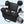 Black waterproof duffel bag interior with side pockets, front zip pocket, and separate shoe area.