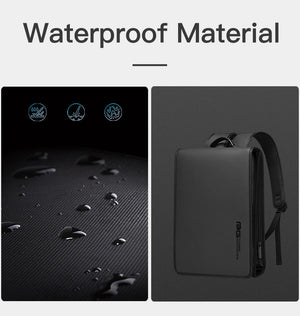 Waterproof fabric laptop backpack with water droplets texture