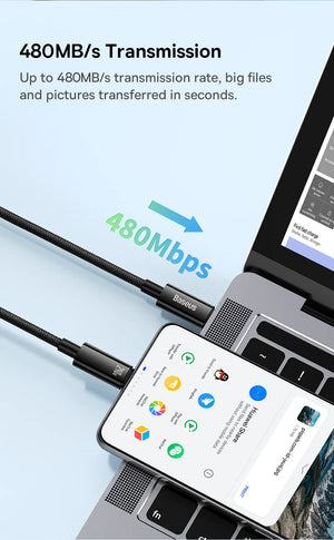 BASEUS Tungsten Gold 240W USB-C to USB-C Fast Charging Cable