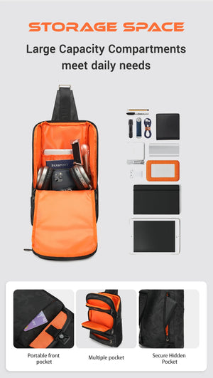 TIGERNU S8182 Compact Waterproof Crossbody Bag