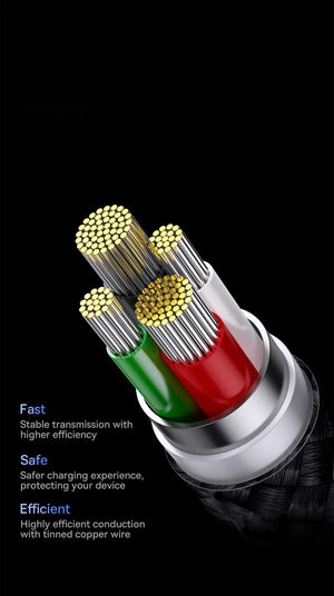 BASEUS Star Speed Series 3in1 Fast Charging Data Cable