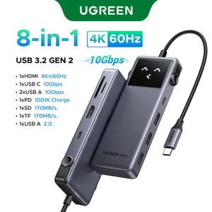 UGREEN Uno 8in1 USB-C Multiport Adapter and USB Hub