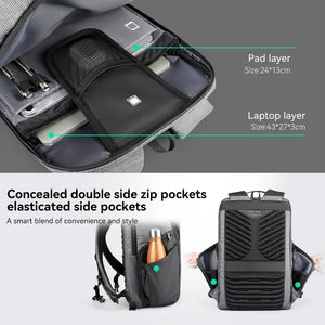 MARK RYDEN MR9142 Large Capacity Waterproof Travel Backpack with USB Charging Port