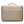 Beige laptop bag with top handle and rounded rectangular shape
