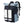 Waterproof travel backpack in blue and black with roll-top, front straps, and carry handle