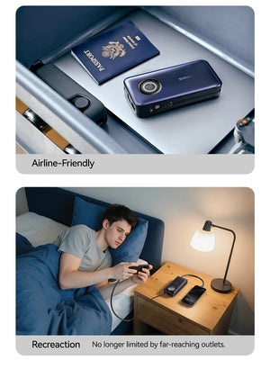 BASEUS EnerCore CR11 Power Bank with Built-In Retractable Cable
