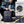 Navy waterproof backpack with front buckle pocket and yellow accent trim