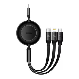 BASEUS Bright Mirror Series 2 Retractable 3in1 Fast Charging Data Cable
