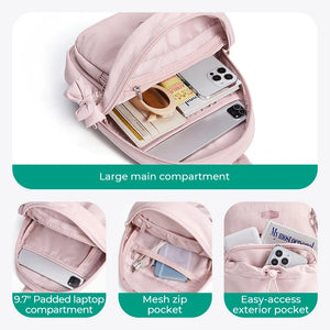 BAGSMART Lightweight Waterproof Compact Backpack