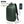 Green backpack with front panel, padded shoulder straps, and side USB charging port