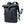 Dark roll-top waterproof backpack with built-in USB charging port and shoulder straps