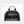 Top opening of dark gray sling bag with tablet sleeve and phone compartment pockets.