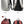 Travel backpack color display: white/black and red/black versions, front and back views