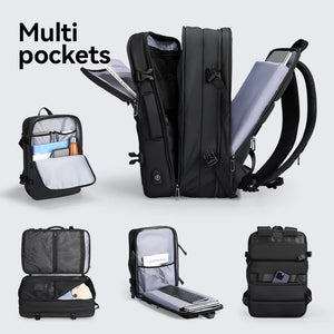 MARK RYDEN Pathrato MR8057Y Expandable Waterproof Travel Backpack with USB Charging Port