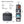 Collapsible waterproof toiletries bag in black/gray with hanging organizer compartments