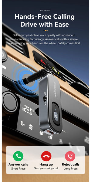 ESSAGER BT10 2in1 Aux Wireless Bluetooth Adapter