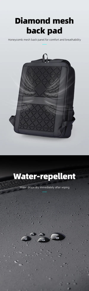 MARK RYDEN MR6033 Compact Durable Waterproof Business and Laptop Backpack
