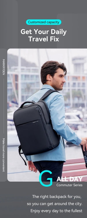 MARK RYDEN MR9418 Large Capacity Waterproof Travel Backpack