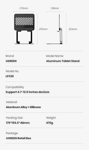 UGREEN Foldable Aluminium Tablet and Laptop Stand