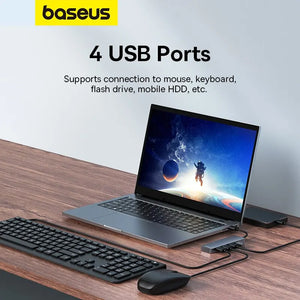 BASEUS UltraJoy Series 4in1 USB-A Multiport Adapter and USB Hub