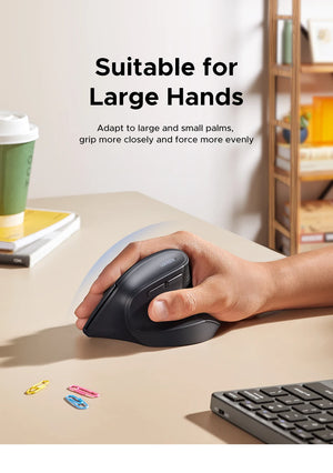UGREEN M571 Dual-Mode Ergonomic Vertical Bluetooth Wireless Mouse