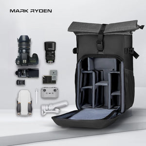 MARK RYDEN MR2913 Expandable Roll Top Waterproof Travel Backpack