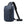 Lightweight waterproof crossbody bag, blue, side profile with front zip detail