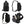 Black compact crossbody bag with front pocket, zip closures, and adjustable strap