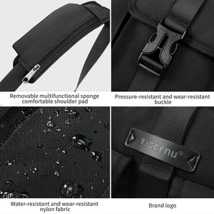 TIGERNU S81010 Large Capacity Waterproof Messenger Bag