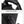 Black waterproof duffle bag handle close-up with buckle and metal hardware