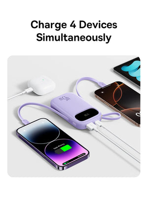 BASEUS QPow3 Fast Charging Power Bank with Built-In Cable