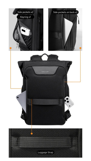 MARK RYDEN MR2832 Expandable Large Capacity Waterproof Travel Backpack