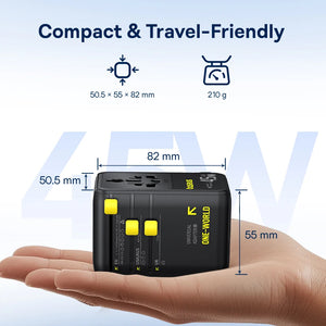 BASEUS PicoGo AG11 45W Universal Travel Adapter with Retractable Cable