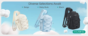 BAGSMART 3in1 Lightweight Cross Body and Compact Backpack