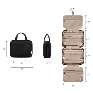 BAGSMART Lightweight Waterproof Cosmetic and Toiletries Bag