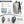 Expandable travel backpack with USB charging port and laptop/iPad size fit view